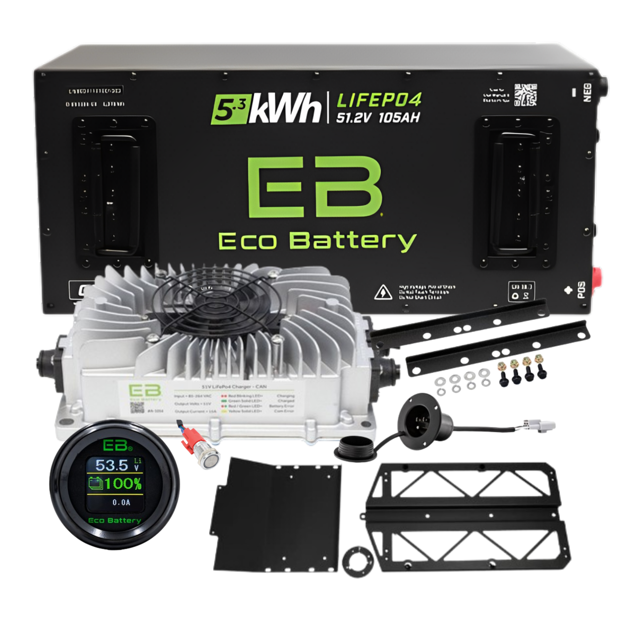 Polaris Ranger Eco Battery GEN3 Bundles - Choose your Setup & Battery