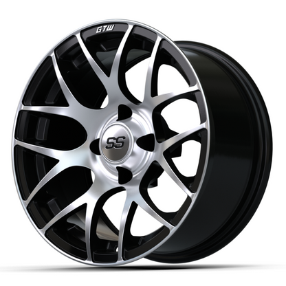 GTW Pursuit 14x7 Machined Black Wheel