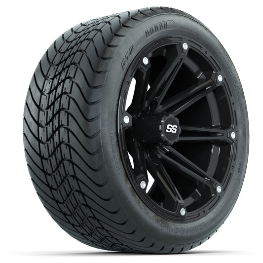 Set of (4) 14 in GTW Element Wheels with 225/30-14 Mamba Street Tires