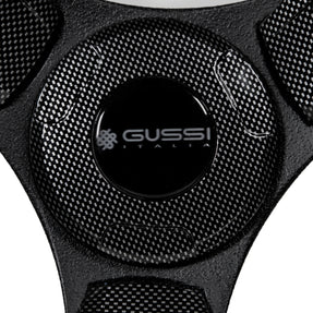 Gussi Italia® Model 13 Black/Carbon Fiber Steering Wheel For Club Car DS