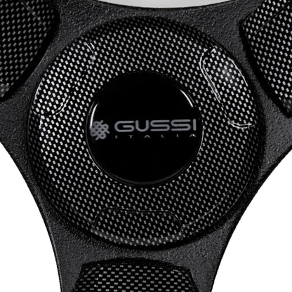Gussi Italia® Model 13 Black/Carbon Fiber Steering Wheel For Club Car Precedent / Onward / Tempo