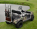 Rear Mount Gun Rack for up to 4 guns Aluminum Finish