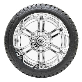 12 GTW Specter Chrome Wheels with 18 Mamba Street Tires  Set of 4