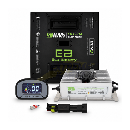 Eco Battery 48V 105Ah Thru-Hole Bundle - Select your Cart