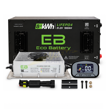 Eco Battery 48v 160ah Lithium Bundle Kit - Select your Cart