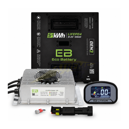 Eco Battery 48V 105Ah Thru-Hole Bundle - Select your Cart