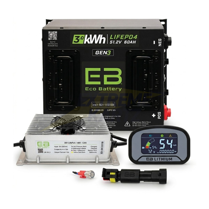 Eco Battery 48V 60Ah Lithium Bundle Kit