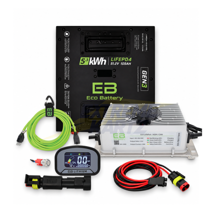 Eco Battery 48V 105Ah Thru-Hole Bundle - Select your Cart