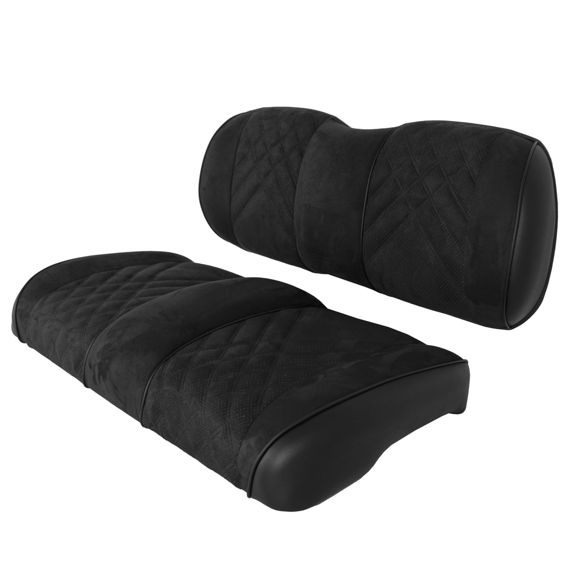 Premium RedDot® Black Suede Front Seat Assemblies for Club Car Precedent Onward Tempo