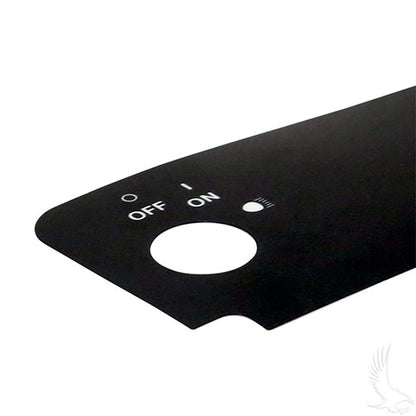 Decal, Key Switch w/ On and Lights, E-Z-Go TXT/Medalist