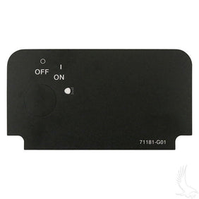 Decal, Key Switch w/ On and Lights, E-Z-Go TXT/Medalist