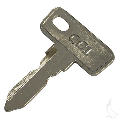 Key for Club Car Gas & Electric 83.5+ Including Tempo, Onward, Precedent, DS