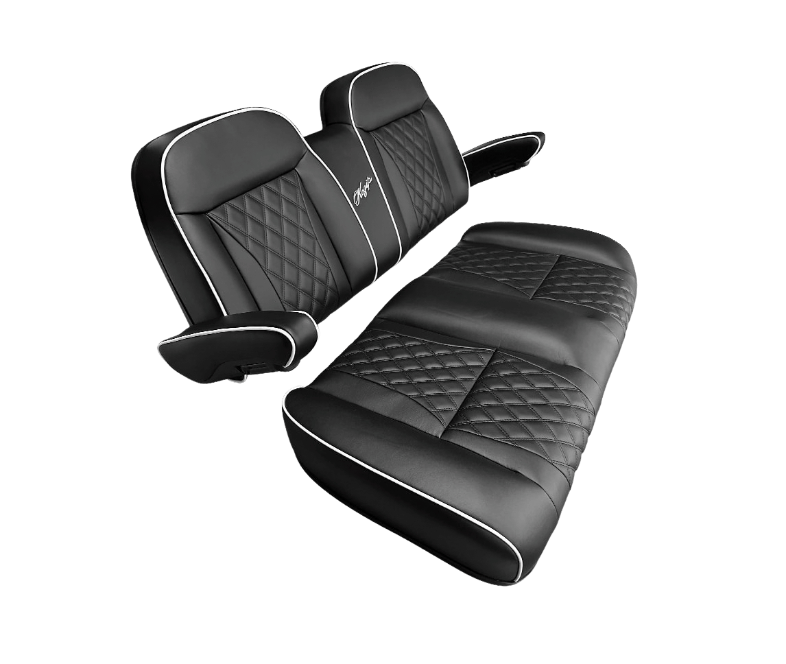 Kozip Aeris Front Seat Cushion Set – EZGO RXV/TXT – Black