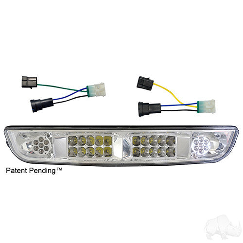 LED Headlight Bar - Compatible with E-Z-Go Medalist/TXT 94-13, with Adapters for Factory Harness