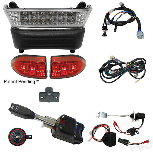 LED Light Bar Kit, Club Car Precedent, Electric 08.5+, 12-48v (Standard, Linkage)