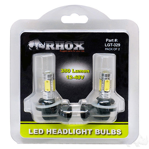 LED Headlight Bulbs, Pack of 2, 350 Lumen, 12-48V