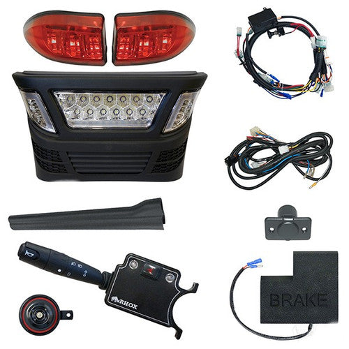 LED Light Bar Kit, Club Car Precedent, Electric 08.5+, 12-48V, (Deluxe Turn Signal, Mechanical Brake System)