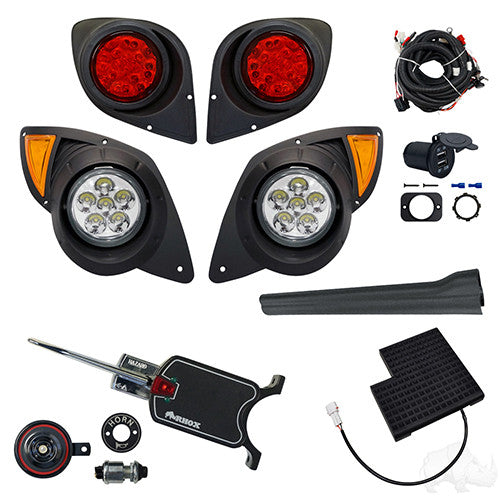 Deluxe LED Factory Light Kit, Yamaha Drive 07-16 (Basic, OE Pedal Mount)