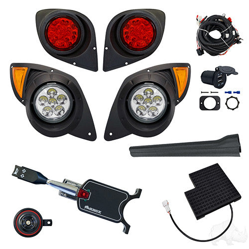 Deluxe LED Factory Light Kit, Yamaha Drive 07-16 (Deluxe, OE Pedal Mount))