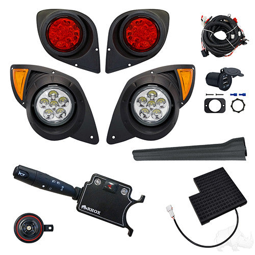 Deluxe LED Factory Light Kit, Yamaha Drive 07-16 (Deluxe, OE Pedal Mount)