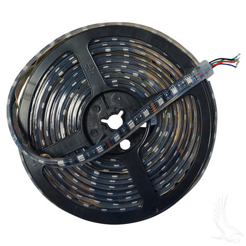 Flexible LED Light Rolls, 16' w/ Wire Leads, 12 VDC, RGB