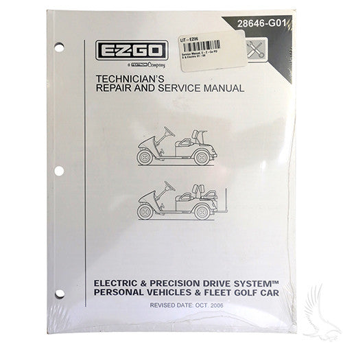 Service Manual, E-Z-Go PDS & Electric 01-08