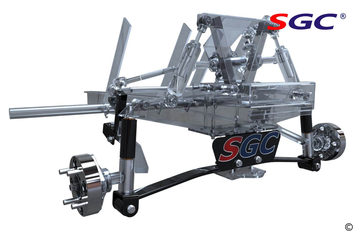 SGC Lift Kit – 4″ Block (Spindle Extension) for Club Car DS (1982-1992)