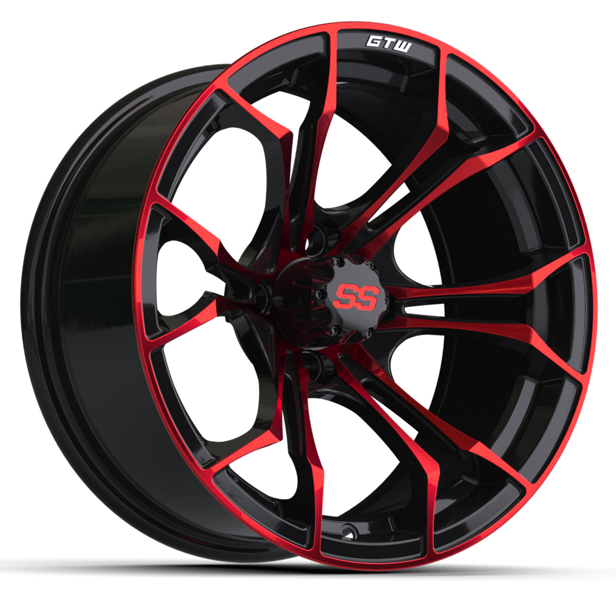 15″ GTW® Spyder Wheel – Black with Red