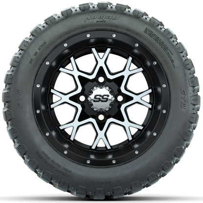 Set of (4) 12 in GTW Vortex Wheels with 20x10-R12 GTW Nomad All-Terrain Tires