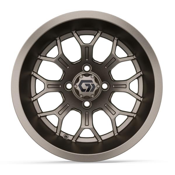 GTW® Assault 14” Ultra-Wide Matte Bronze Golf Cart Wheel