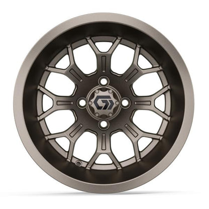 GTW® Assault 14” Ultra-Wide Matte Bronze Golf Cart Wheel