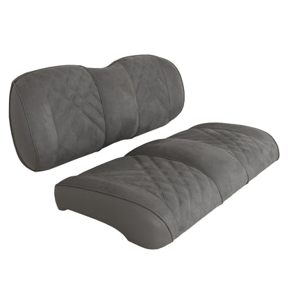 Premium RedDot® Pewter Suede Front Seat Assemblies for Club Car Precedent Onward Tempo