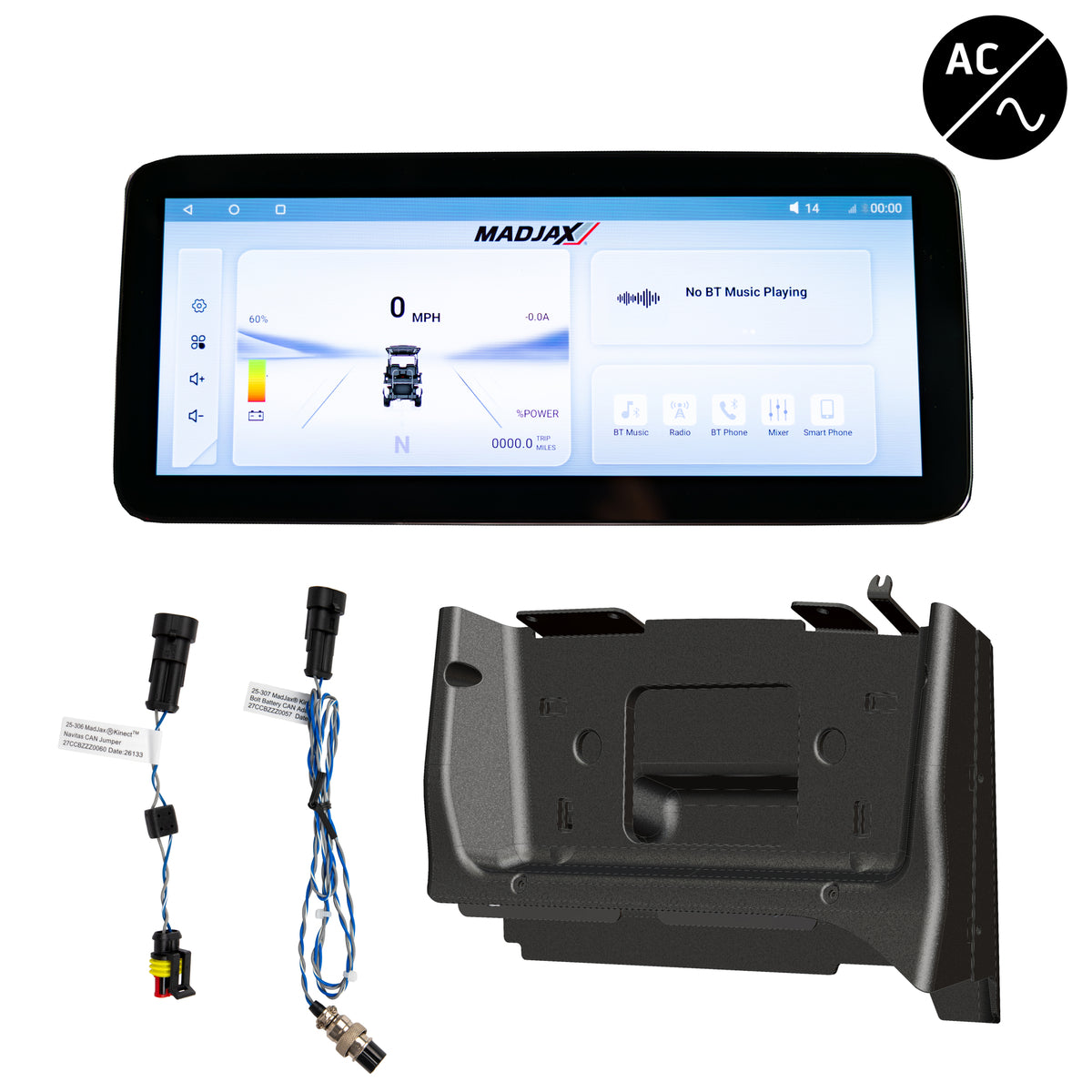 MadJax Kinect Display Screen Kit for AC Motor Club Car Precedent
