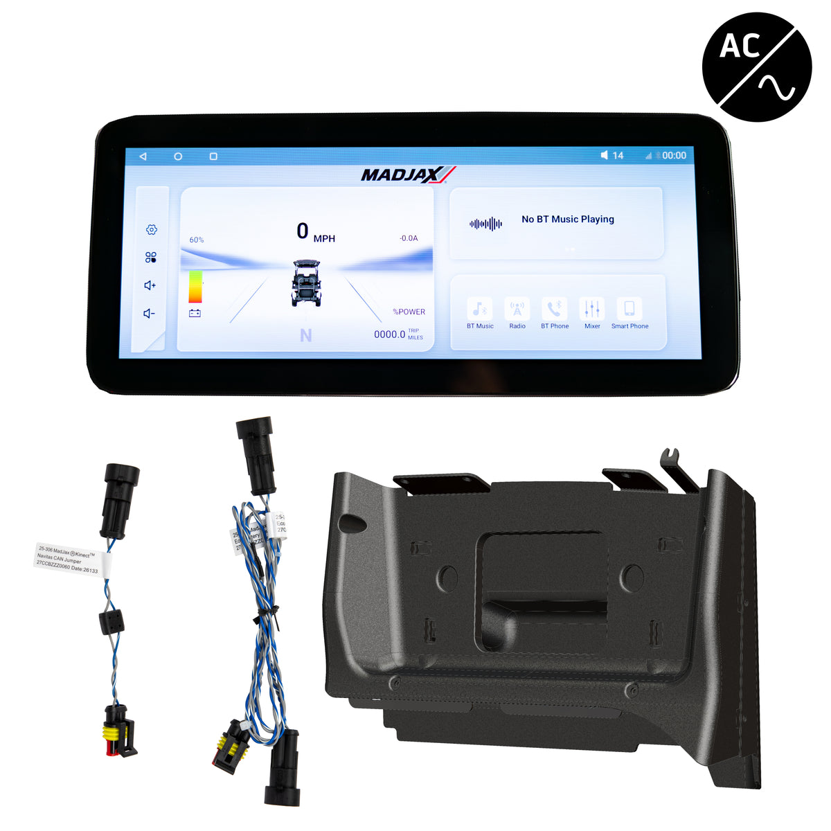 MadJax Kinect Display Screen Kit for AC Motor Club Car Precedent