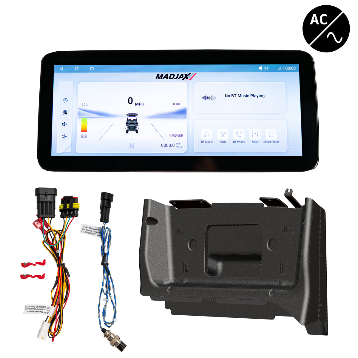 MadJax Kinect Display Screen Kit for AC Motor Club Car Precedent