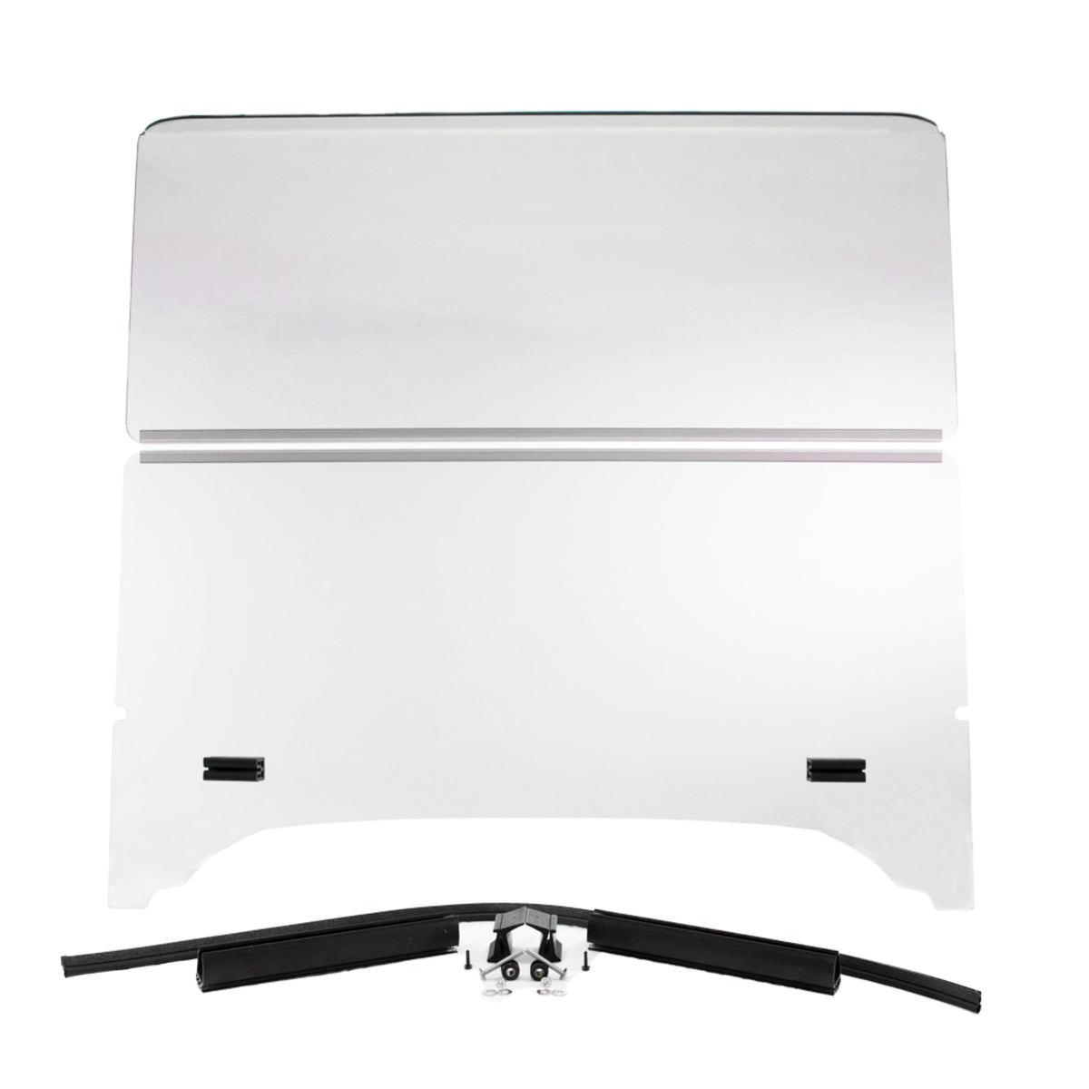 EZGO TXT Folding Clear 1/4” Windshield for Storm Body Kits with 3/4” Struts