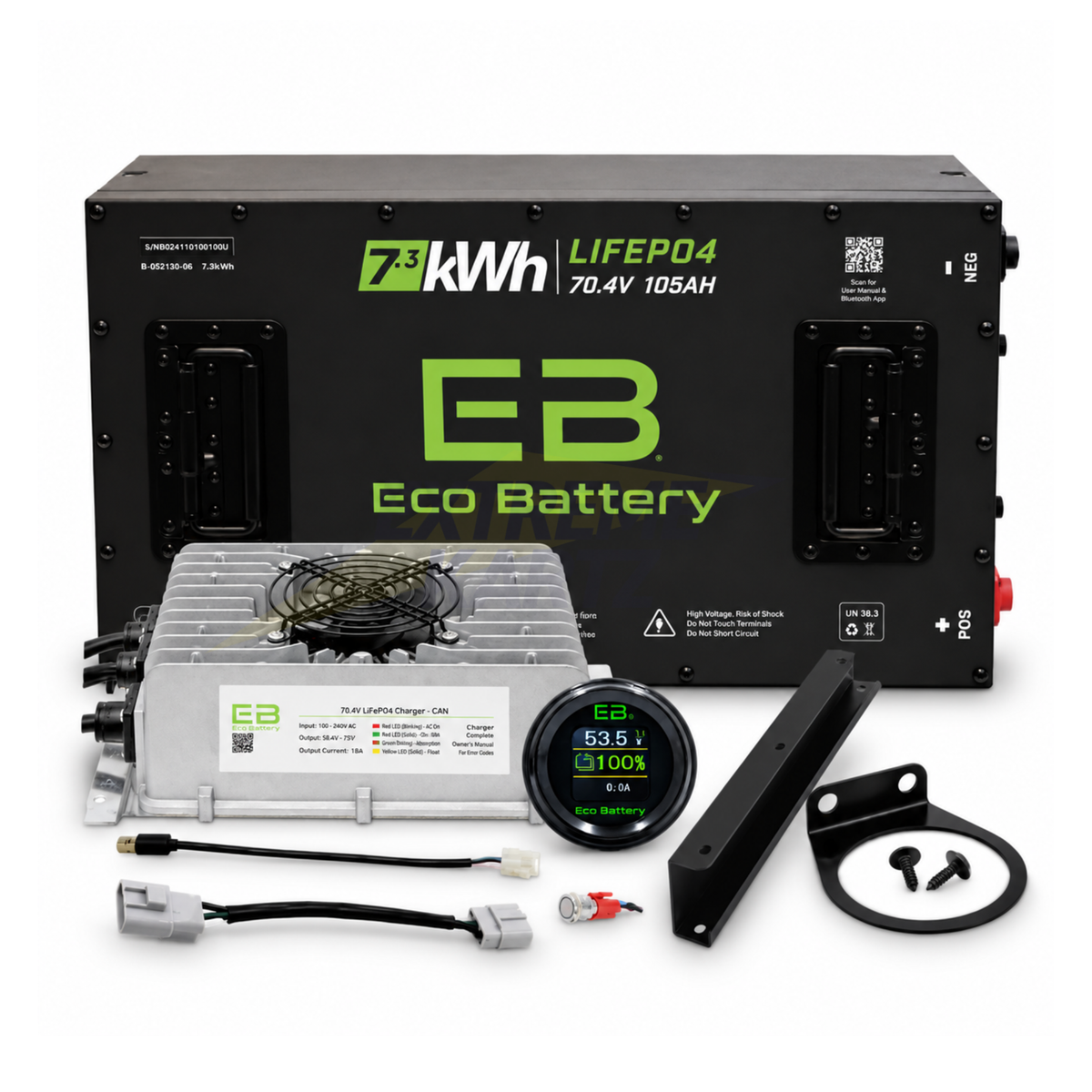 Eco Battery 70V 105Ah Lithium Battery Bundle