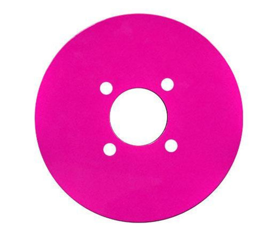 Set of (4) MadJax® Pink Aluminum Wheel Plates (For 12” / 14”)