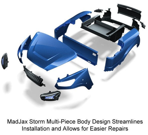 Madjax Storm Body Kit for EZGO TXT 94+  Admiral Blue Metallic