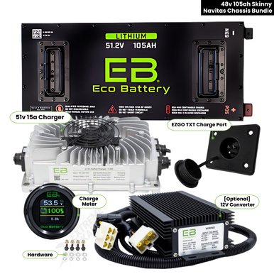 Navitas Chassis - Eco Battery 48V 105AH Skinny Bundle