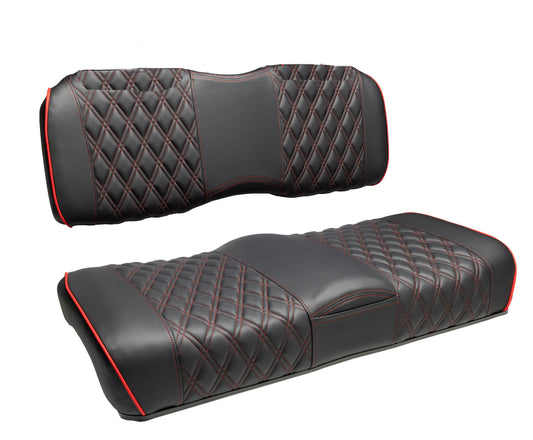 Premium Contour Benchback Two Tone Golf Cart Seats | Extremekartz.com