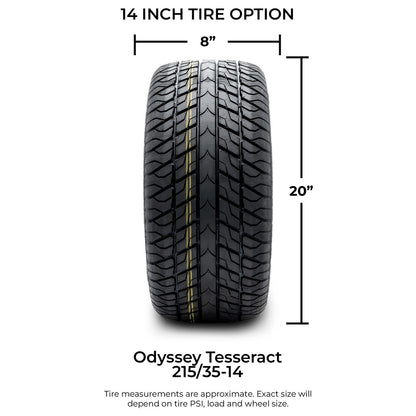 MODZ Tesseact 215/35R14 Steel 215/35/14 - Set of 4