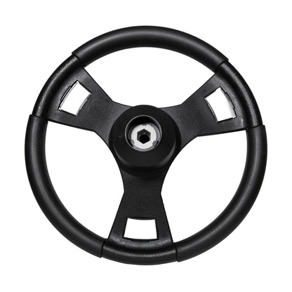 Gussi Italia® Model 13 Black/Carbon Fiber Steering Wheel For Club Car Precedent / Onward / Tempo
