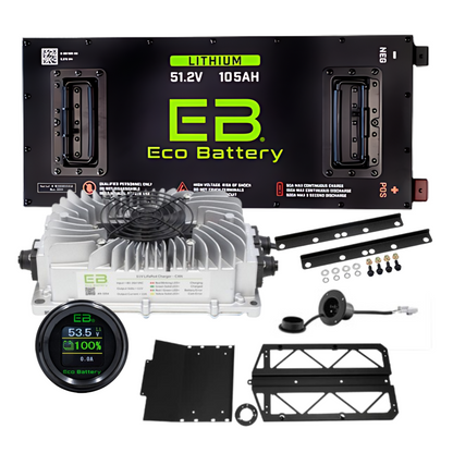 Eco Battery 48v 105ah Skinny Lithium Battery Bundle