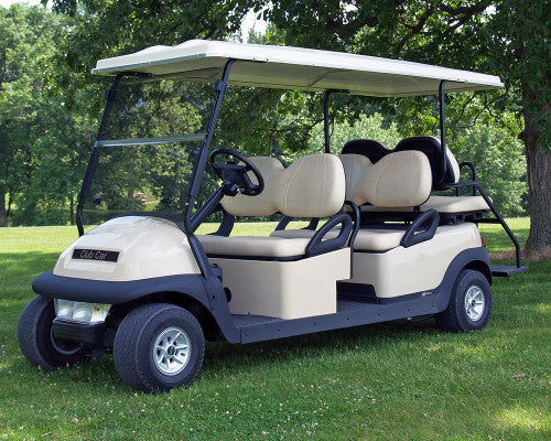 Our kit turns your Club Car Precedent Gas into a 4 forward facing Vehicle