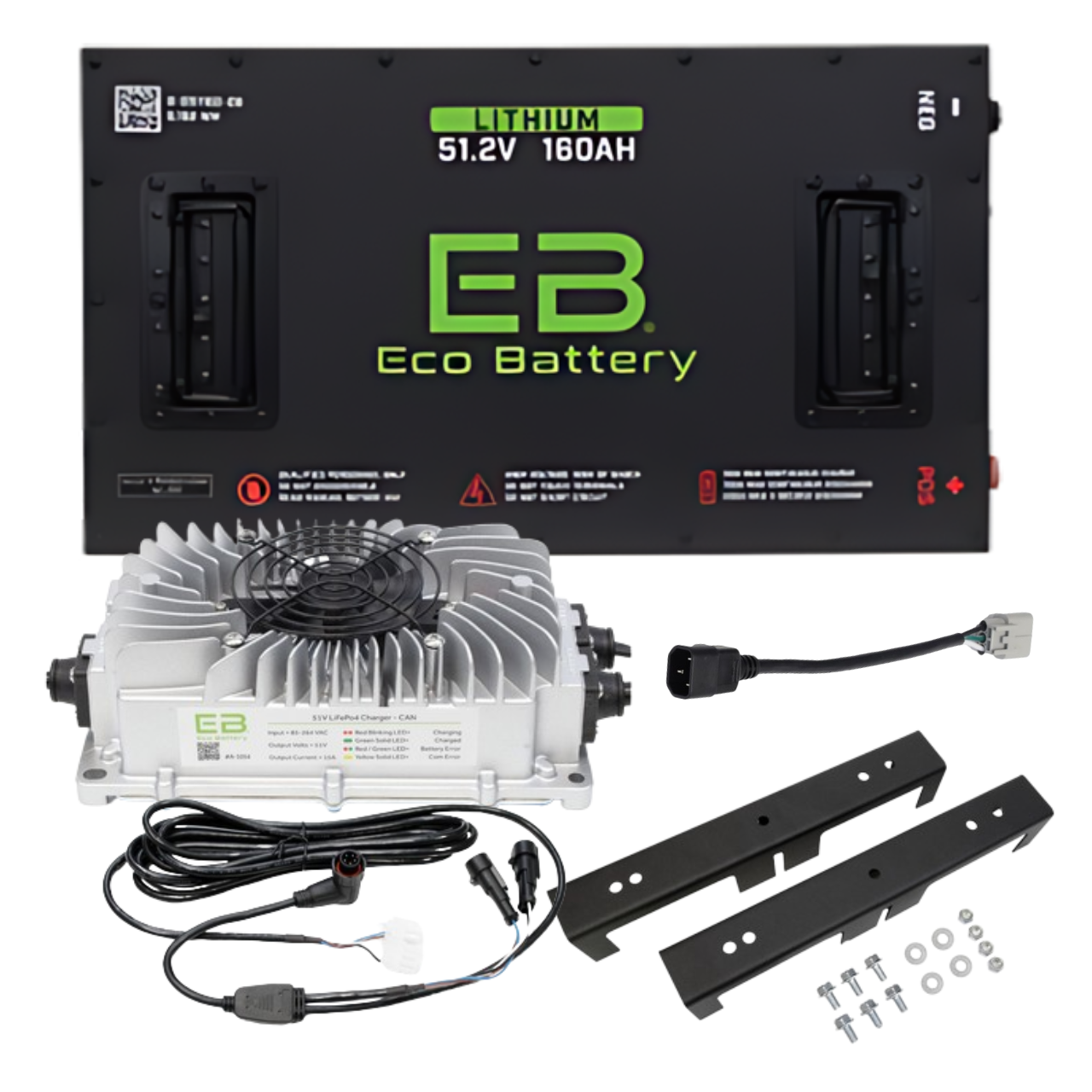 Eco Battery 48V 160AH Lithium Bundle Kit