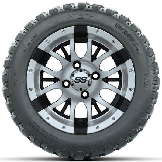 Set of (4) 12 in GTW Diesel Wheels with 20x10-R12 GTW Nomad All-Terrain Tires