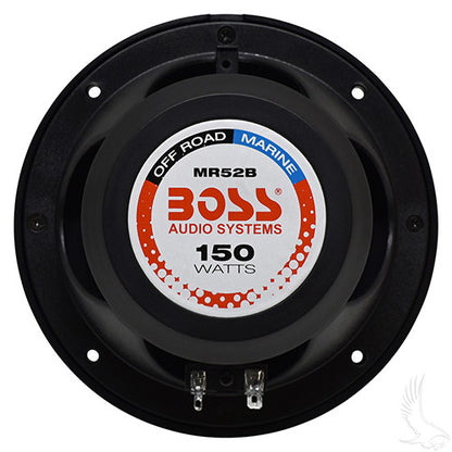 Speakers, SET OF 2, BOSS 5.25" Round Marine, 2-Way 150W