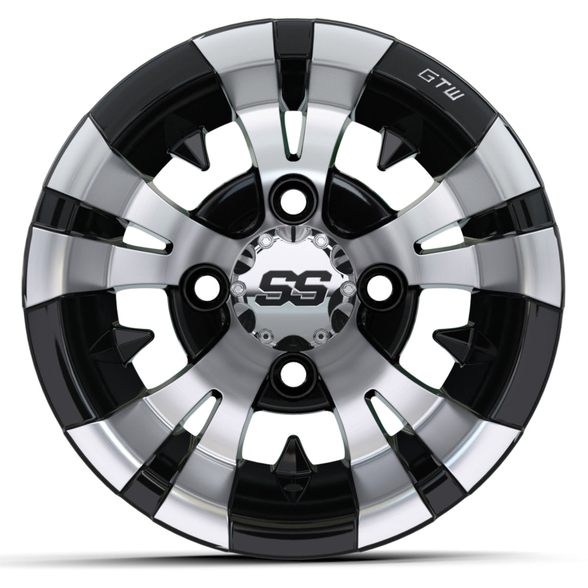 GTW Vampire 10x7 Machined Black Wheel