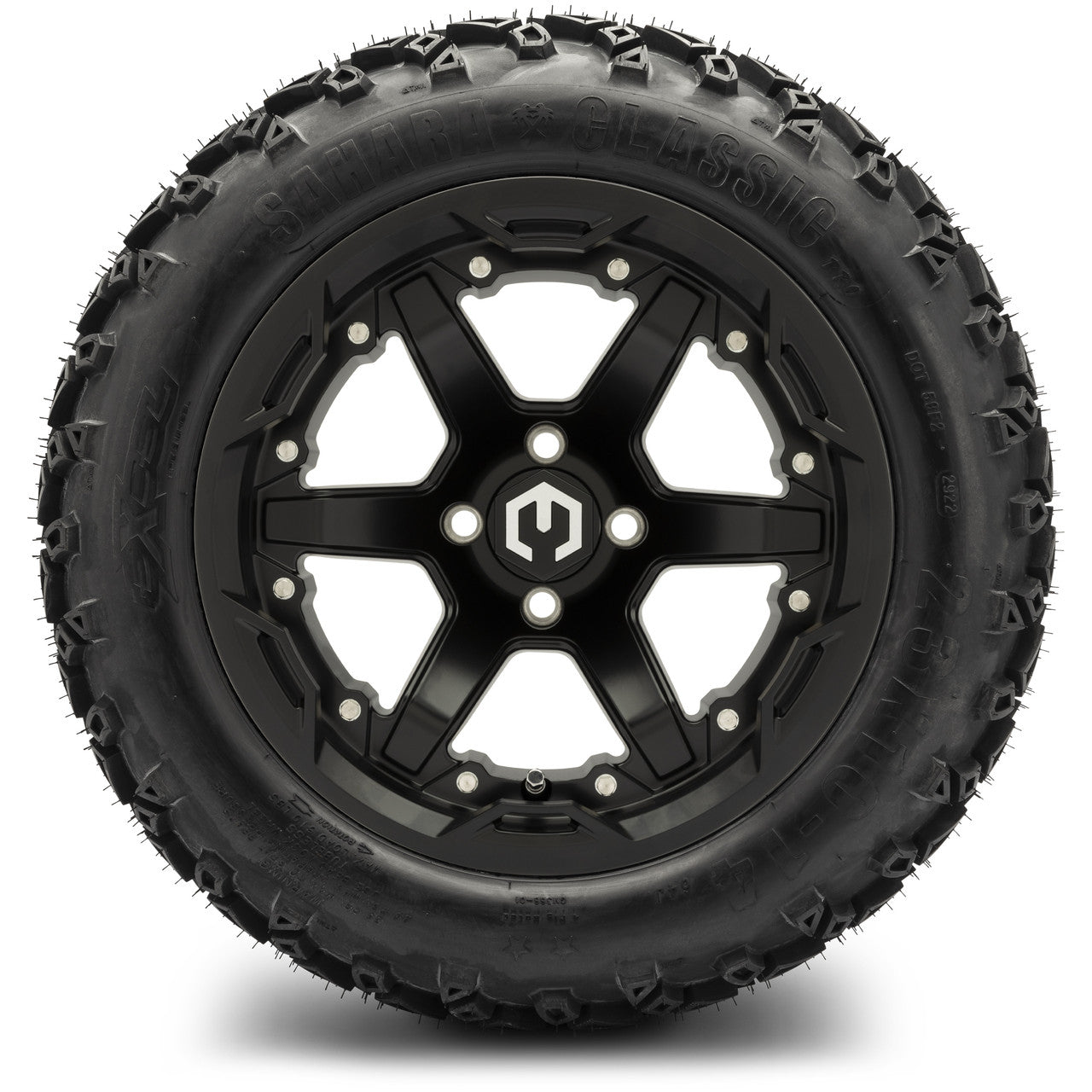 14" MODZ Gladiator Matte Black - Tire and Wheel Combo
